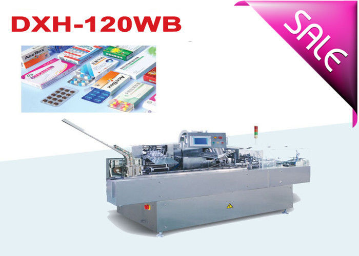 PLC Control Blister Automatic Cartoning Machine With Speed Adjusting By Inverter